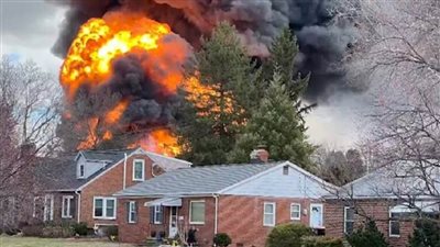 ناقلة غاز تنفجر بين سيارات على طريق سريع في ولاية ميريلاند الأمريكية  