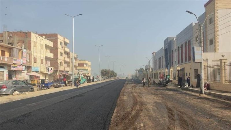 رصف الطرق ببنى سويف