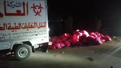 عاجل..محافظ الدقهلية يحيل سيارة نقل مخلفات طبية للنيابة العامة.. لهذا السبب