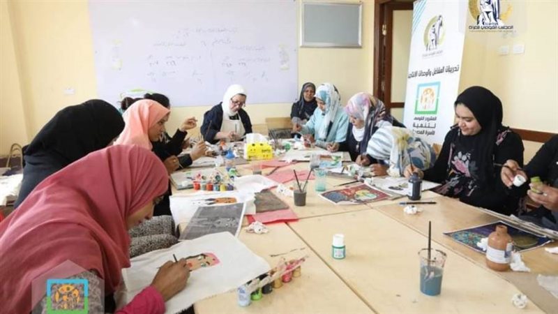 اثناء ورشة التدريبات