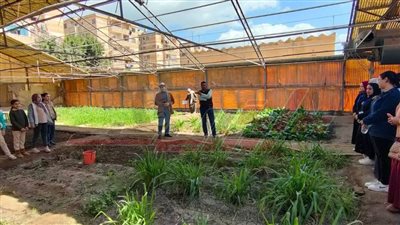 الطلاب يتعرفون على أنشطة محطة البحوث الزراعية بسخا والمواكبة للتغيرات المناخية 
