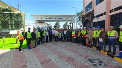 وفد ألماني في زيارة لمشروعات مياه الشرب والصرف الصحي بالبحيرة 