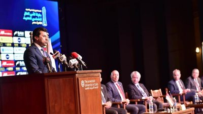 وزير الرياضة يشهد مؤتمر استضافة مصر أولى بطولات سلسلة كأس العالم للخماسي الحديث