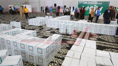 تدشين مبادرة كتف بكتف بنادي سيتي كلوب بمدينة كفر الشيخ لتوزيع 21 ألف كرتونة