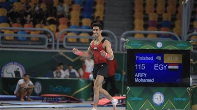 محمد عفيفي يحصل على المركز الرايع ببطولة العالم للجمباز الفني 