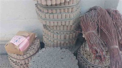 ضبط أكثر من نصف مليون قطعة ألعاب نارية فى حملة أمنية استهدفت محافظتي الفيوم والدقهلية