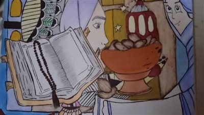 أمنية الجندي.. موهبة شابة تستقبل شهر رمضان الكريم برسومات مبهجة 