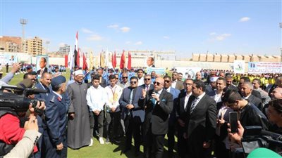 فعاليات الاحتفالية الكبري بمناسبة عيد بني سويف القومي بالاستاد الرياضي 