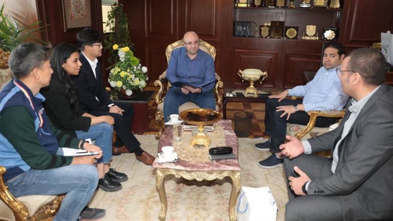 لقاء محافظ بنى سويف