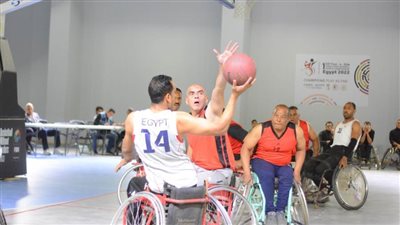 نتائج دوري سلة الكراسي المتحركة بصالة حسن مصطفى