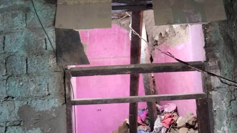 انهيار منزل بأبوقرقاص