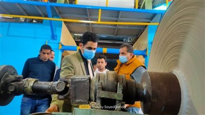 رئيس جهاز مدينة النوبارية يتفقد الصناعات الورقية بالمنطقة الصناعية