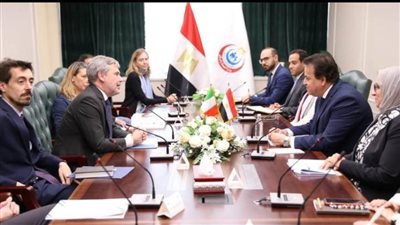 وزير الصحة يتابع مع سفير إيطاليا نتائج مشروع 