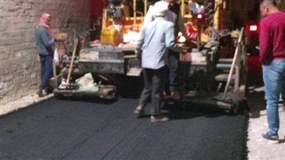 خطة رصف الطرق والشوارع على مستوى مراكز ومدن بني سويف