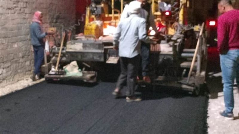 رصف الطرق ببنى سويف