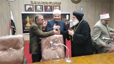 بحضور ممثلين عن الكنيسة المناطق الأزهرية علي مستوي الجمهورية تحتفل بذكرى تأسيس الأزهر 