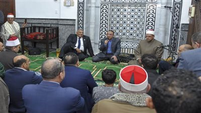 محافظ الإسكندرية يفتتح مسجد أبوزيد بوسط المدينة