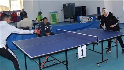 افتتاح بطولة تنس الطاولة بجامعة العريش والتهنئة بالعاشر من رمضان 