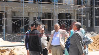 الدسوقي تفقد الموقع العام للمدينة الطبية بجامعة كفر الشيخ