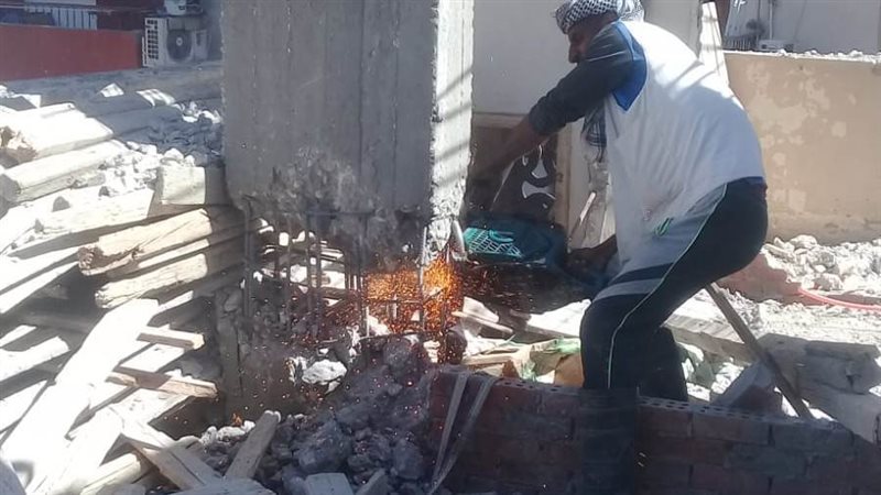 إزالة 14 حالة تعدي