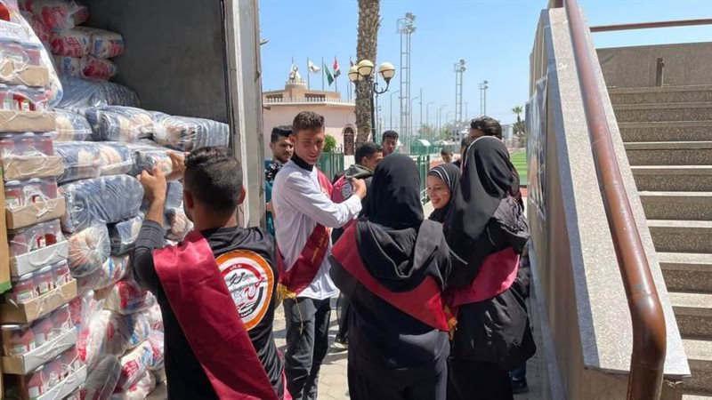 توزيع كراتين السلع