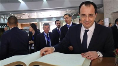 رئيس جمهورية قبرص يزور المتحف القومى للحضارة