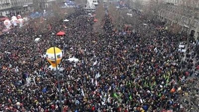 الداخلية الفرنسية: 570 ألف متظاهر اليوم ضد قانون التقاعد