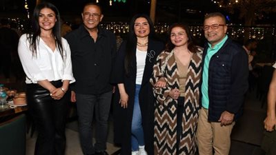 أبرزهم إلهام وشريف وكريم.. نجوم الفن يجتمعون في سحور أشرف عبد الباقي