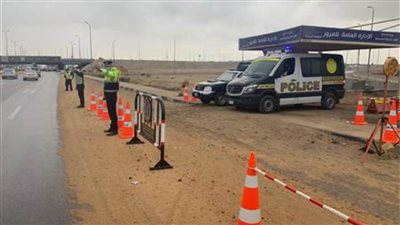  الجيزة: غلق جزئي بطريق الواحات أمام محطة وقود شيل أوت بالاتجاه القادم من طريق الفيوم