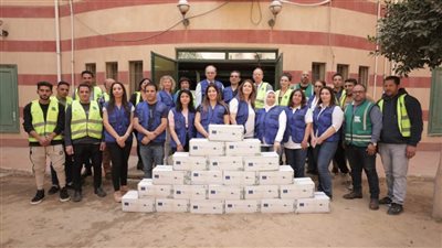 الاتحاد الأوروبي في مصر والسفارة الألمانية وبنك الاستثمار الأوروبي بالقاهرة يتبرعون بكراتين رمضان