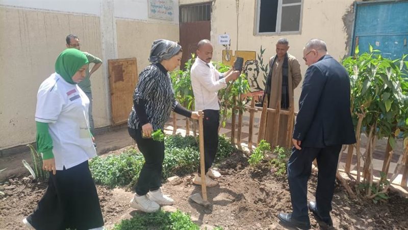 تنفيذ أعمال تشجير