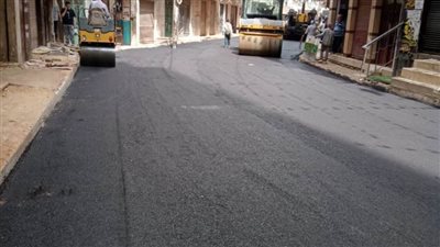 محافظ أسيوط رصف شوارع منطقة الشادر بحي غرب ضمن الخطة الشاملة للتطوير والتجميل 