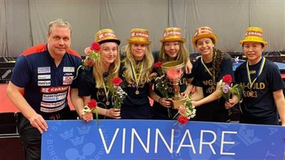 للعام الثاني على التوالي.. هنا جودة تتوج بالدوري السويدي لتنس الطاولة مع إيسلوفز