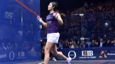 نور الشربيني تترقب العودة لصدارة التصنيف العالمي للإسكواش في مايو المقبل