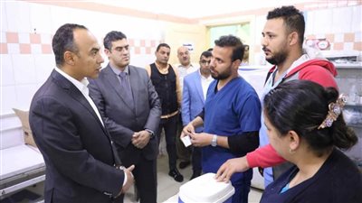 نائب محافظ المنيا يتفقد عددًا من المستشفيات لمتابعة انتظام الخدمات الصحية خلال إجازة العيد