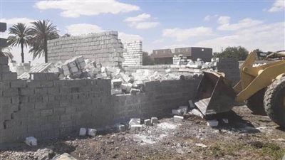 المنيا.. إزالة 8 حالات تعدٍ بالبناء على الأراضي الزراعية في 5 قرى