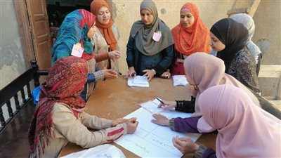 جهود فرع قومي المرأة بقرى حياة كريمة ببني سويف 