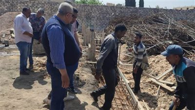 مواصلة حملات التصدي لأعمال البناء المخالف بنطاق حي العامرية أول