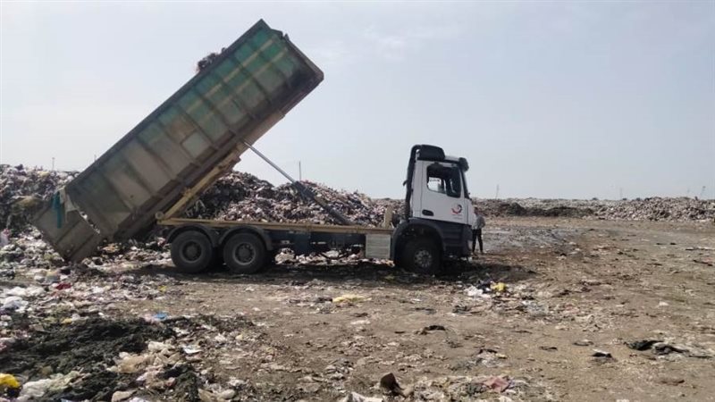 نقل 500 طن قمامه