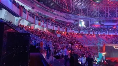 إقبال جماهيري كثيف في حفل افتتاح كأس العالم للجمباز الفني القاهرة 2023