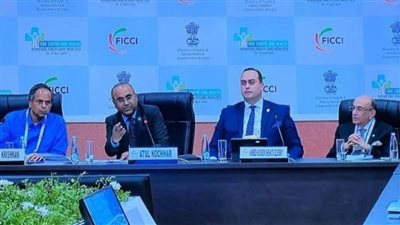 رئيس الرعاية الصحية يترأس الجلسة الرئيسية بالمؤتمر الدولي لتطوير الرعاية الصحية بالهند