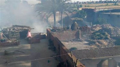 السيطرة على حريق اندلع فى 3 منازل بالبحيرة 