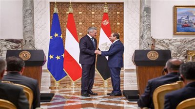 مباحثات الرئيس السيسي مع مستشار النمسا تتصدر اهتمامات صحف القاهرة