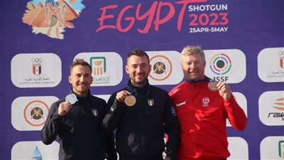 الإيطالى جابرييل روسيتى بذهبية الاسكيت ببطولة كأس العالم لرماية الخرطوش بالقاهرة
