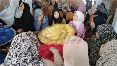 تنظيم 45 دورة تدريبية للحرف اليدوية للسيدات بكفر الشيخ
