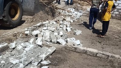  إزالة 38 حالة تعدي على أراض زراعية وأراضي أملاك دولة بمركزي منفلوط والفتح بأسيوط