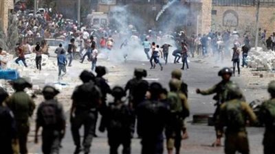 مواجهات بين الفلسطينيين وقوات الاحتلال الإسرائيلي في الخليل