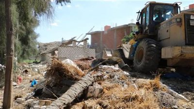 إزالة 106 حالات تعد على أملاك الدولة بدمياط