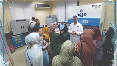 جولة توعية لطلاب كلية العلوم بمحطة مياه شرقي 