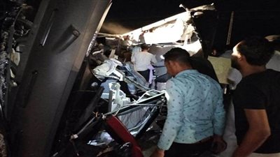 الصحة: 17 وفاة و29 مصابا في حادث مروري بطريق «الخارجة - أسيوط»